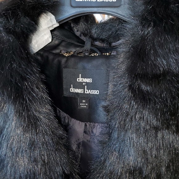 Dennis Basso leather coat - Picture 2 of 2